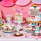 Firework Cupcake Topper 10pcs Sparkle Tinsel Cake Toppers Foil Frill Toothpicks Drink Stirrer Cake Cupcake Decoration Cocktail Picks for Birthday Wedding Graduation Party Supplies